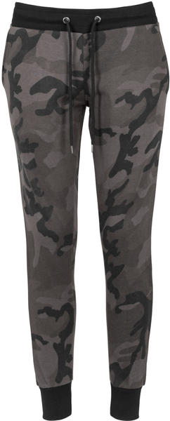 Urban Classics Ladies Camo Terry Pants (TB1638-1058) dark camo/black