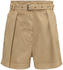 Marc O'Polo Paperbag-Shorts aus elastischem Baumwoll-Twill (3010015011) shaded walnut