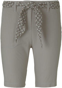 Tom Tailor Chino Relaxed Bermuda Shorts with a Tie Belt beige thin stripe