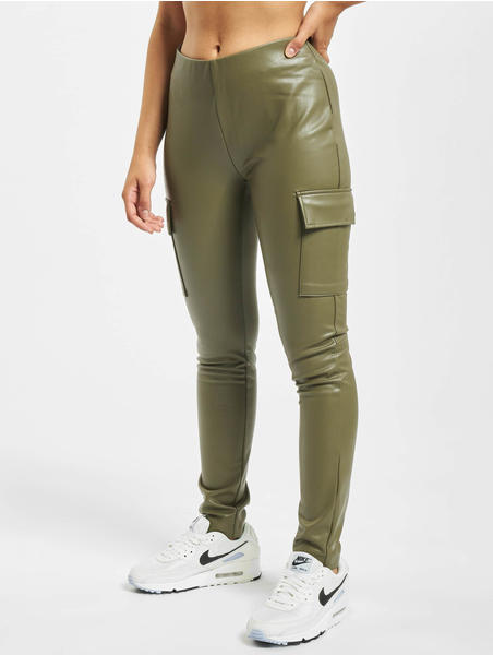 Only Miri Faux Leather Pants olive (15209283SEATUR)