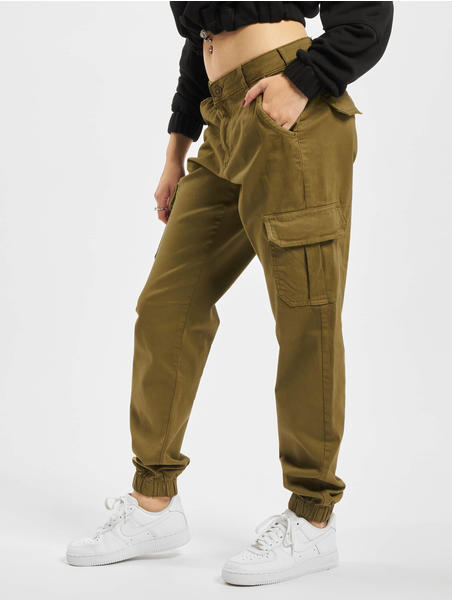 Urban Classics Ladies High Waist Cargo Sweatpants olive (TB362602438)