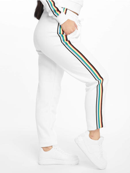 Urban Classics Sweatpants Multicolor Side Taped white (TB2650WHT)