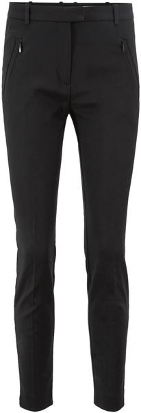 Hugo Boss Slim-Fit Hose in Cropped-Länge mit Reißverschluss am Saum (50290225) schwarz