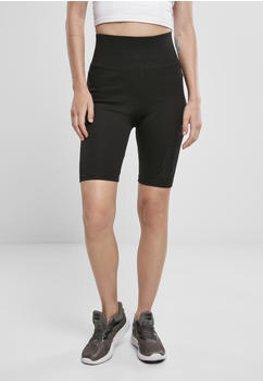 Urban Classics Ladies High Waist Branded Cycle Shorts (TB4087-00825-0037) black/black