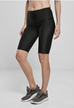 Urban Classics Ladies High Waist Shiny Rib Cycle Shorts (TB4071-00007-0042) black
