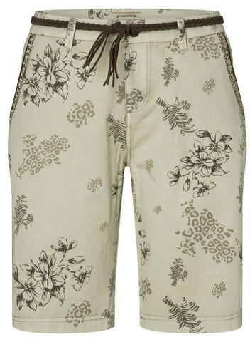 Timezone Regular MadisonTZ Shorts (14-10041-10-1547) animal flower beige