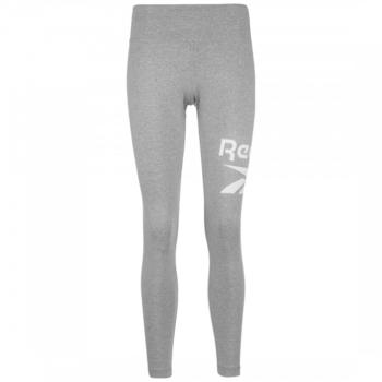 Reebok Identity Logo Leggings Medium Grey Heather / White