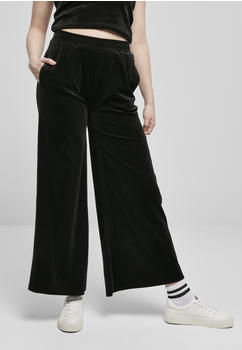 Urban Classics Ladies High Waist Straight Velvet Sweatpants (TB4530-00007-0037) black