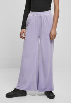 Urban Classics Ladies High Waist Straight Velvet Sweatpants (TB4530-00928-0037) lavender