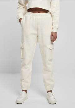 Urban Classics Ladies High Waits Cargo Sweat Pants (TB4563-02903-0037) whitesand