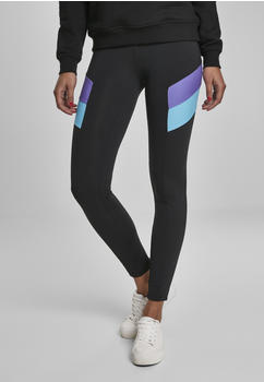 Urban Classics Ladies Color Block Leggings (TB3247-02363-0058) black/ultraviolet