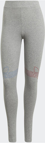 Adidas LOUNGEWEAR Adicolor Tricolor Leggings medium grey heather