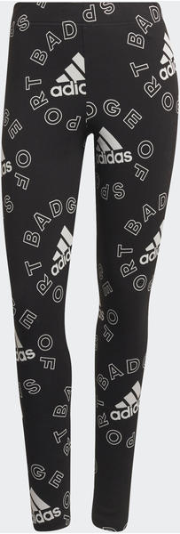 Adidas Essentials Logo Allover Print Tight black/white
