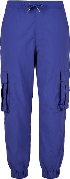 Urban Classics Ladies High Waist Crinkle Nylon Cargo Pants (TB3636-02740-0042) bluepurple