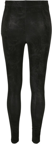 Urban Classics Ladies Washed Faux Leather Pants Black (TB3763-00007-0037) schwarz