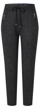 MAC Mode GmbH & Co. KGaA MAC Mac Jeans - Easy Smart, Light Jersey (2710-00-0107L) black herringbone print