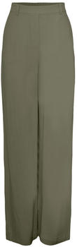 Pieces PCVINSTY HW LINEN WIDE PANTS (17138442-4279363) deep lichen green