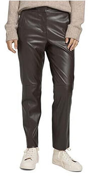 Tom Tailor Faux Leather Pants (1028775) java dark brown