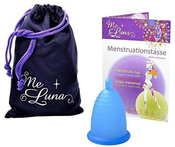Me Luna Menstruationstasse Classic - Kugel - Blau - Größe M