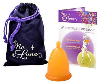 Me Luna Menstruationstasse Classic - Kugel - Orange - Größe L