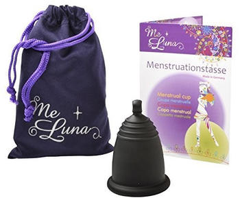 Me Luna Menstruationstasse Classic - Kugel - Schwarz - Größe L