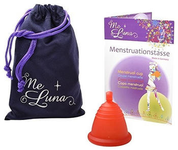 Me Luna Menstruationstasse Classic - Kugel - Rot - Größe Shorty M