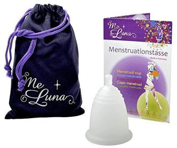 Me Luna Menstruationstasse Classic - Kugel - Transparent - Größe L