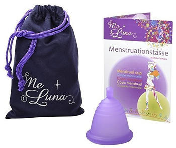 Me Luna Menstruationstasse Classic - Kugel - Violett - Größe Shorty L
