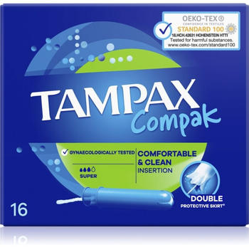 Tampax Compak Super Tampons mit Applikator (16 Stk.)