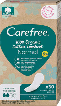 Carefree Organic Cotton Normal Slipeinlagen (30 Stk.)