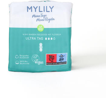 MYLILY Bio Binden Ultra Tag mit Flügeln (14 Stk.)