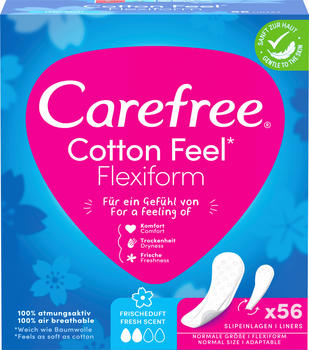 Carefree Cotton Feel Flexiform Slipeinlage (56 Stk.)