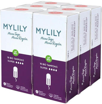 MYLILY Bio-Tampon Super (6 x 16 Stk.)