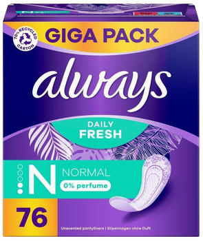 Always Daily Fresh Normal Slipeinlage ohne Duft (76 Stk.)