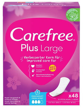 Carefree Plus Large Slipeinlagen mit Frischeduft (6 x 48 Stk.)