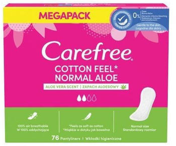 Carefree Cotton Feel Normal Aloe Vera (76 Stk.)