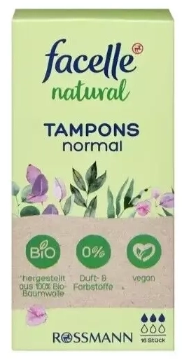 Facelle Natural Tampons, normal