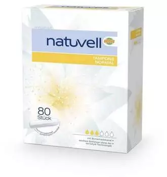 Natuvell Tampons 80 St&uuml;ck, normal
