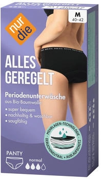 Nur Die Alles geregelt Periodenunterwäsche Panty normal schwarz 32-34