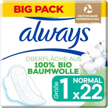 Always Cotton Protection Damenbinden (22 Stk.)