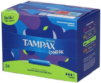 Tampax Compak Super Tampons mit Applikator (24 Stk.)
