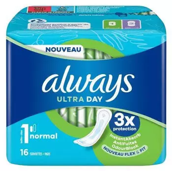 Always Ultra Day sanitary towels normal (16 pcs)
