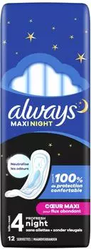Always Maxi Night ProFresh Binden ohne Flügel (12 Stk.)
