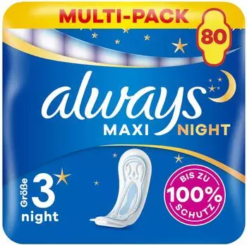 Always Maxi Profresh Night Binden ohne Flügel Gr. 4 (8 x 10 Stk.)