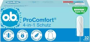 o.b. ProComfort super plus 4-in-1 Schutz Tampons (32 Stk.)