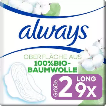 Always Ultra Binde Cotton Protection Long mit Flügeln Magic Paper 9 Stk.