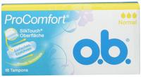 o.b. Tampons ProComfort, Normal, sanftes Einf&uuml;hren, aus Viskose, 16 St&uuml;ck