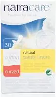 natracare Slipeinlagen panty liners Curved, leicht, ohne Duft, aus Bio-Baumwolle, 30