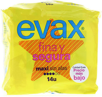 Evax Fina y segura Maxi without wings (x14)