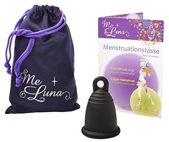 Me Luna Menstruationstasse Classic - Ring - Schwarz - Größe S